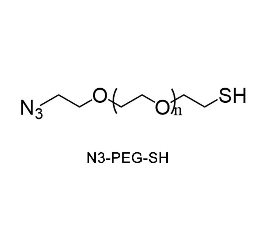 Azide-PEG-Thiol，N3-PEG-SH，可用于制备金纳米颗粒