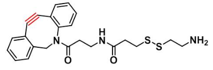 DBCO-S-S-amine，二苯并环辛炔-二硫键-氨基，DBCO-S-S-NH2