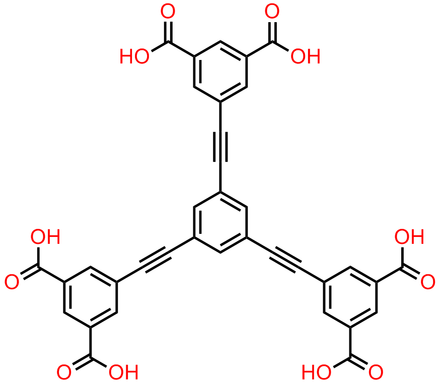 1,3,5-tris(3,5-dicarboxylphenylethynyl)(图2)